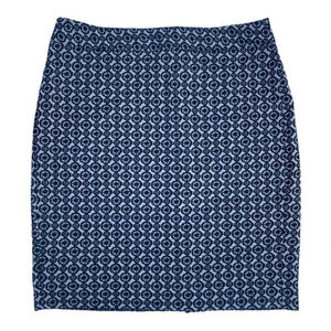 Ann Taylor Black White Mandela Pattern Midi
Skirt Size 14